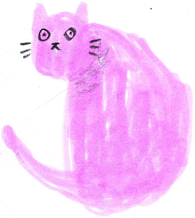 A big pink Cat